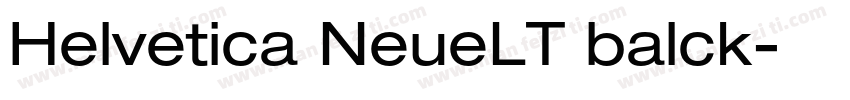 Helvetica NeueLT balck字体转换